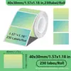 Papel de etiqueta térmica Amazon con degradado verde adecuado para Phomemo m110, papel térmico reutilizable para impresión 40*30