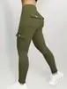 Suministro Exclusivo Transfronterizo de Pantalones Cargo de Yoga para Mujer Populares Europeos y Americanos, Leggings Ajustados de Alta Elasticidad, Más Vendidos en Europa y América