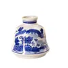 Jarrón de Porcelana Azul y Blanco, Simple y Moderno, Pintado a Mano, Estilo Ins de Alta Gama, Arreglo Floral para Sala de Estar, Decoración Suave de Lujo Ligero, Recipiente Decorativo para Flores de Mesa