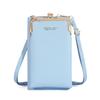 Cartera para mujer 2023, estilo coreano, gran capacidad, con pantalla táctil, para teléfono móvil, bolso de hombro, monedero largo