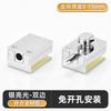 Cerradura de Piso Ajustable, Cerradura de Puerta de Doble Templado, Cerradura de Puerta de Titanio, Cerradura de Pomo, Puerta Individual sin Marco, Vidrio de 15 mm sin Taladro, Cerradura de Pestillo de Piso