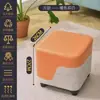 Banqueta Pequena para Uso Doméstico na Sala de Estar, Banqueta Simples para Mesa de Centro, Banqueta Durável para a Sala de Estar, Pode Ser Guardada, Banqueta Pequena Baixa para a Entrada, Banqueta para Trocar de Sapato