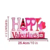 Carta de Amor del Día de San Valentín Transfronteriza Adornos de Madera Regalos Festivos Accesorios de Decoración de Mesa para Fiestas En Stock