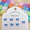 Novas Joias de Resina para Nail Art Cor de Doce Laço DIY Joias de Unha Brincos Capa de Celular Acessórios de Unha Vestíveis