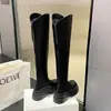 Botas Slim de Cano Alto para Pessoas Baixas, Estilo Outono, Botas Longas que Aumentam a Altura com Saltos Grossos, Novas Botas Elásticas de Cano Alto 2025