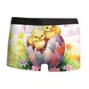 Ropa Interior Masculina Impresa en 3D Serie de Pascua Europea y Americana Transfronteriza Novedad Boxer Sexy para Hombre