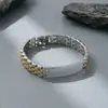 Pulseiras de Relógio Europeias e Americanas Mais Vendidas, Pulseiras de Relógio Minimalistas Populares, Pulseiras de Aço Titânio Gravadas a Laser, Acessórios de Mão Modernos e Estilosos