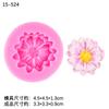 Molde de Silicona Margarita Xiangri Gui Gota de Gel Molde para Amasar Tamaño de Flor Forma de Chocolate Decorativo para Pastel Fondant