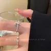Anillo Abierto de Perla Barroca Francesa Diseño de Nicho para Mujer Anillo Apilable para Dedo Índice Anillo Pulsera de Lujo Ligero de Gama Alta