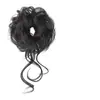 Peluca de Moño Dinámico con Bigotes de Dragón Atado Lateral, Pieza de Cabello de Moño Llena y Esponjosa, Moño para el Cabello, Anillo de Peluca de Cabello Artificial