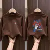 Peluche de Niño Pequeño Cuello Semi Alto Capa Base Otoño Camiseta de Manga Larga para Niños Invierno/Otoño Talla Mediana a Grande Cálido Versátil