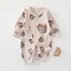 Conjunto de mariposa de algodón puro para bebé, Clase A, primavera y otoño, para recién nacidos de 0 a 3 meses, mameluco unisex para bebé, ropa de otoño