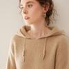 2024 otoño e invierno nuevo suéter holgado con capucha de punto básico suéter con capucha de punto suéter con capucha de cachemira de punto para mujer