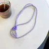 Alça de Couro Minimalista Transversal Alça Longa Nova Capa de Celular Cordão Bolsa da Moda Tendência Corrente para Pendurar Mochila