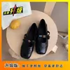 Sapatos Baixos de Bico Redondo Estilo Retrô para Mulheres 2026 Primavera e Outono Novo Estilo Sapatos Ballet Mary Jane com Laço para Trabalho e Deslocamento