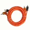 Amplificador de Carro Alto-falante Dsp Modificação Cabo de Áudio Dedicado Laranja Cabo de Áudio 2Rca-2Rca Cabo de Alto-falante