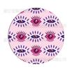 Posavasos de Cerámica Ojo de Diablo Creativo Transfronterizo con Soporte Antideslizante Aislamiento Térmico Posavasos de Corcho Se Puede Personalizar
