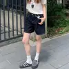 Shorts de Mezclilla Azul Oscuro para Mujer, Estilo Delgado de Verano, Tallas Grandes, Adelgazantes para Figuras Menudas, Talla Grande, Cuerpo en Forma de Pera, Shorts Cortos de Corte A