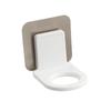 Colgador de pared mágico cepillado para gel de ducha, champú, desinfectante de manos, tipo ventosa, gancho de fábrica sin costuras