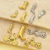 Tendencia de moda moto palma rhinestone diy titanio acero colgante mujer tacones altos puño acero inoxidable joyería colgante