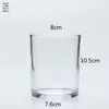 Taza de Vidrio para Velas al por Mayor Portavelas para Velas de Aromaterapia Taza para Dormitorio DIY Casero Taza Vacía de Vidrio para Aromaterapia con Tapa Taza para Fragancia