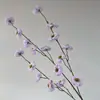 Flor Artificial de Frangipani de 3 Pétalas Longa Arranjo de Flores para Casamento Decoração Flor Artificial Adereços de Fotografia Cenário de Noivado Material Floral