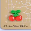 Transparente Hielo Fruta Pequeña Dibujo Animado Hecho a Mano DIY Accesorios para Joyería Pegamento de Crema Resina Accesorios Pequeños Hebilla de Zapato con Agujero Paquete de Materiales