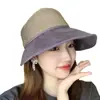 Chapéu Viseira de Proteção Solar para Mulheres, Estilo Influenciadora do Tiktok, Chapéu de Sol de Praia de Verão Respirável de Aba Larga, Boné de Beisebol Versátil para Viagem