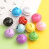 Campana pequeña de 22 mm de color, accesorios de joyería, llavero, pintura metálica de color caramelo, campana decorativa DIY para mascotas.