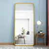Espejo de Cuerpo Entero para el Hogar, Adecuado para Habitaciones de Niñas, Espejo Grande de Estilo Ins de Moda para Colgar en la Pared, Espejo de Vestir