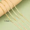Cadena de Acero Inoxidable de Venta Caliente Transfronteriza Chapada en Oro de 18K Accesorios Joyería Cadena DIY Versátil Cadena para Clavícula Cadena