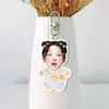 Chaveiro Acrílico Branco Song Yuqi Dupla Face Pingente de Mochila Suporte Mercadoria Estilo Igual TikTok