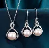 Collar de Perlas Artificiales para Mujer Elegante Colgante de Perlas Blancas Regalo del Día de la Madre Cadena Sencilla de Moda para la Clavícula
