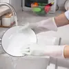 Luvas de Látex para Limpeza Doméstica Lote Limpeza de Tendão Bovino Borracha Doméstica Combinação de Cores Lavar Louça Lavar Roupas Luvas Plásticas Multiuso