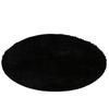 Alfombra de Piso Redonda de Felpa de Terciopelo PV para Sala de Estar, Mesa de Café, Sofá, Dormitorio, Mesita de Noche, Yoga, Alfombra de Lana de Seda, Se Puede Personalizar
