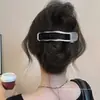 Presilha de bico de pato marrom de cachorro coreano, presilha elegante para coque torcido, presilha de cabelo volumizadora para a parte de trás da cabeça, acessório de cabelo de alta qualidade