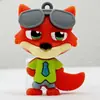 Chaveiro Zootopia Pingente Brinquedo Figura 3D Nick Wilde Judy Hopps Policial Caixa Surpresa Pingente de Bolsa
