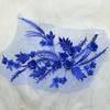 Vestido de Novia de Encaje Estéreo con Flor Bordada con Cuentas Coloridas y Diamantes Calientes, Material DIY Hecho a Mano, Parche Decorativo para Ropa de Moda