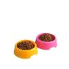 Plástico de color caramelo redondo para mascotas gato perro comedero para mascotas suministros para comida de perro puesto de tienda de un dólar suministro al por mayor