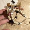 2024 nuevo pulsera de caballo de madera divertido para niños, cachorro de cerámica, pulsera de dibujos animados, nicho, corazón de niña, pulsera de estilo dulce versátil