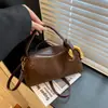 Bolso Cruzado Retro de Ante con Retazos de un Solo Hombro para Mujer Diseño de Nicho Bolso Almohada Bolso de Mano de Moda para Viajes Diarios Bolso Cruzado Personalización
