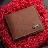 Billetera Corta Ultrafina para Hombre Plegable Simple Casual Portatarjetas Portatarjetas Ligero Portadineros y Boletos En Stock Venta al por Mayor