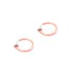 Pendientes de clip de oreja de resorte de acero inoxidable 316L de 1,0 x 10 mm sin orificios para las orejas