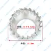 Arandela de seguridad dentada cónica de acero inoxidable 304, embudo dentado externo, junta en forma de sierra, anti-floja, M3-M10