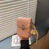 Bolsa Cuadrada Pequeña Casual Simple de Comercio Exterior 2026 Verano Nuevo Estilo Nicho Elegante Moda Femenina Bolso de Hombro Cruzado para Teléfono