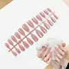 Uñas Postizas de Almendra Hechas a Mano Ojo de Gato Hecho a Mano 24 Piezas Desmontables Pre-hechas Puntas para Uñas Portátiles para DIY