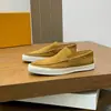 Sapatos Casuais Masculinos Elegantes Classe Europeia e Americana 2025, Versáteis Tendência Couro Genuíno Respirável e Confortáveis de Cano Baixo para Homens