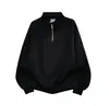 Moletom com Zíper Meio e Gola Alta Estilo Americano 2026 Outono/Inverno Nova Marca Japonesa Tendência Solto Casual Versátil Top Roupas Masculinas