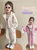 Traje para Niña Primavera Otoño 2026 Nuevo Infantil Elegante Deportivo Otoño Bebé Moderno Casual Ropa de Otoño Conjunto de Dos Piezas