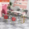 Mesa y silla para uñas estilo nórdico ins net red lujo ligero estilo japonés individual doble precio especial económico